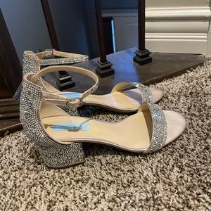Sparkle block heels